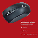 Shintaro Wireless RF Mouse 1600 DPI USB 2.0 - Ergonomic Optical