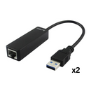 2X BLUPEAK USB-A 3.0 TO RJ45 Gigabit Ethernet Adapter (2 Year Warranty)