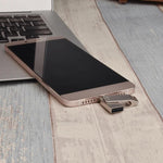 Shintaro 128GB USB-A & USB-C 3.2 Gen1 Mini Dual Port Rotary Pocket Disk
