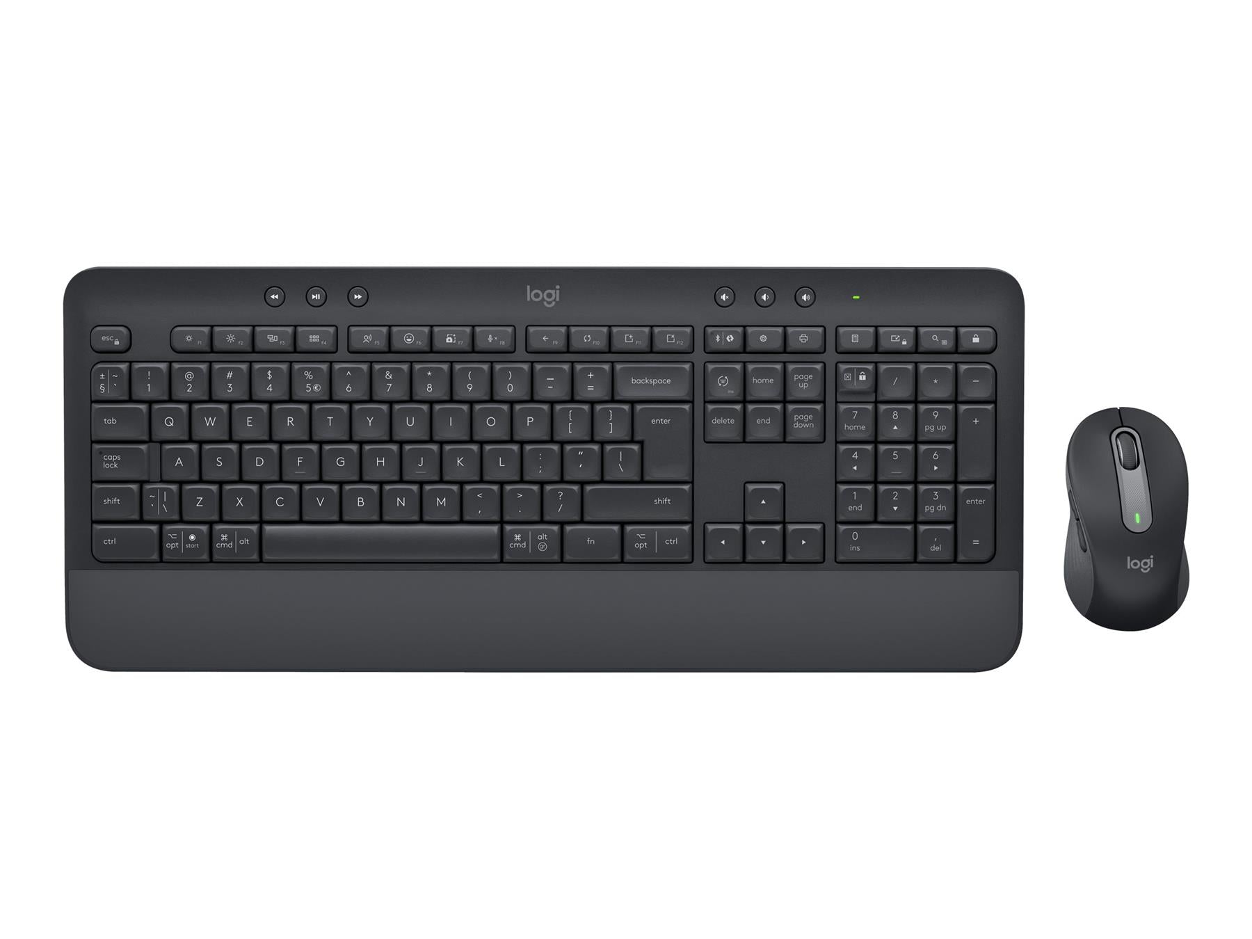 Logitech MK650 Wireless Keyboard & Mouse, LogiBolt/Bluetooth, Graphite