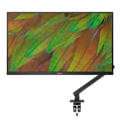 Mount Up! Bundle. 32" 4K UHD Business Monitor & Ergonomic Arm