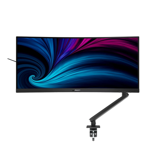 Mount Up! Bundle. 34" UWQHD 120Hz UltraWide Curved Monitor & Ergonomic Arm