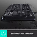 LOGITECH MK120 WIRED DESKTOP KEYBOARD AND MOUSE COMBO