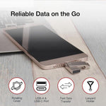 Shintaro 128GB Mini Dual USB-C & USB-A Pocket Drive – USB 3.0