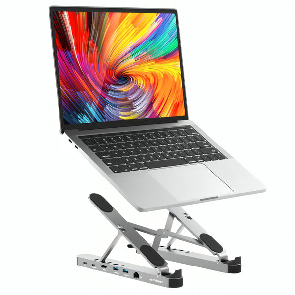 mbeat Stage P5 Portable Laptop Stand With USB-C Docking Station MB-STD-P5GR