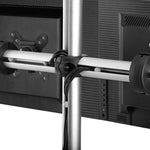 Atdec Visidec Focus Display Accessory Arm Dual Displays, Horizontal Mount 24" - 32"