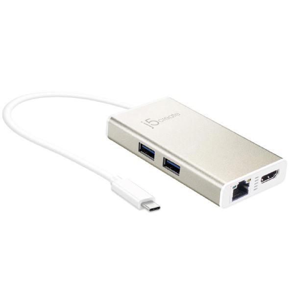 J5create JCA374 USB-C Multi Adapter: 2x USB 3.0, HDMI, Ethernet, PD