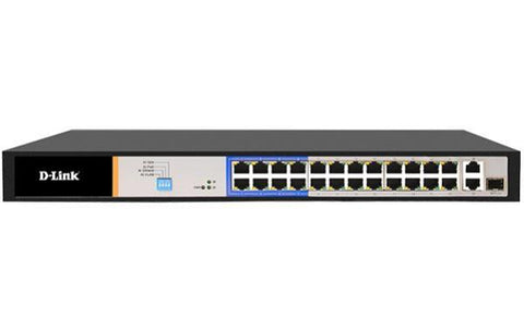 D-Link 26-Port Unmanaged Long Range PoE Switch with 24 PoE