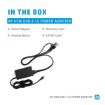 HP 65W USB-C LC Power Adapter AC Charger for EliteBook ProBook
