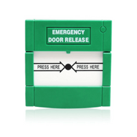 Secor Resettable Emergency Door Release Green