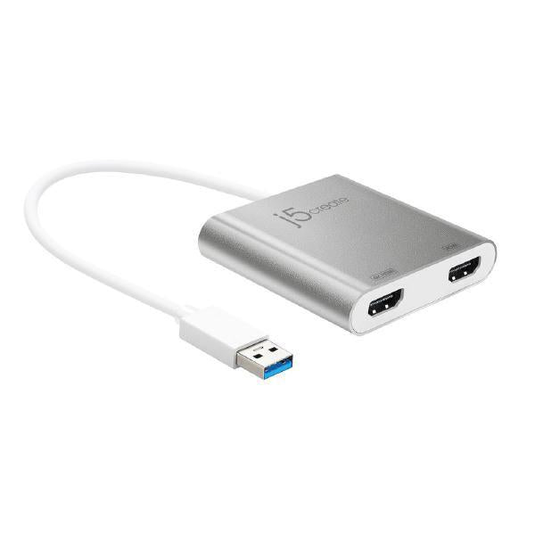 J5create JUA365 USB 3.0 to Dual HDMI 4K/2K Multi-Monitor Adapter