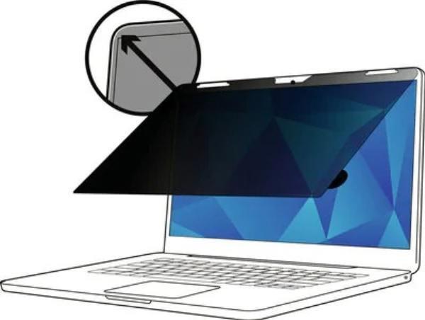 3M Touch Privacy Filter for 15.6" Dell XPS 2-in-1 9500 with Flip Attach
