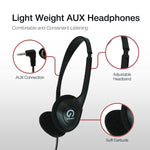 Shintaro Lightweight Headphones w/ Volume Control, 3.5mm Jack, 2.5m Cord