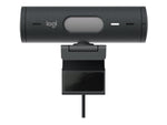 Logitech Brio 505 Webcam 1080p, Auto Framing, Dual Mic, Privacy Shutter