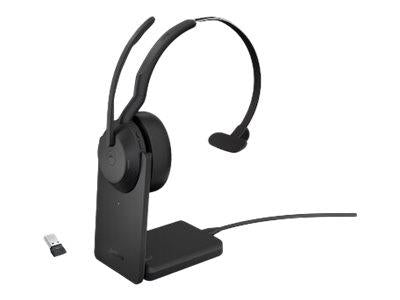 Jabra Evolve2 55 MS Mono BT ANC Headset + Stand & Link380A (USB-A)