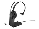 Jabra Evolve2 55 MS Mono BT ANC Headset + Stand & Link380A (USB-A)