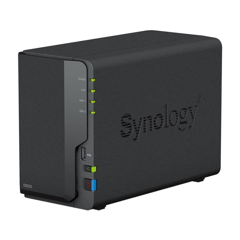 DiskStation DS223 2-Bay 3.5" Diskless 1xGbE NAS, Realtek RTD1619B quad-core 1.47Hz