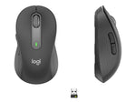 Logitech Signature M650 Wireless Mouse – BT & USB, Graphite, 1-Year Warranty