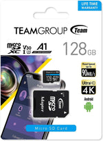 Team Group Elite 128GB Micro SDXC UHS-I U3 V30 A1 Memory Card