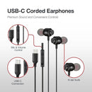 Shintaro USB-C Earphones w/ Mic, Magnetic Tips, Tangle-Free, Volume Control