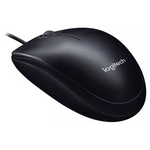 Logitech M90 Corded USB Mouse - Black, 3yr Wty