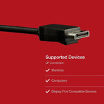 Shintaro 2m DisplayPort 1.4 Cable – 4K 120Hz, Secure Lock Connector