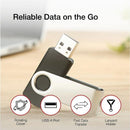 Shintaro 16GB USB 2.0 Rotating Pocket Disk - 3 Pack, Portable Storage