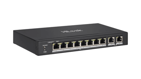 HIKVISION HILOOK TRANSMISSION NS-0310P-60 SWITCH 8 PORT POE, 2XUPLINKS