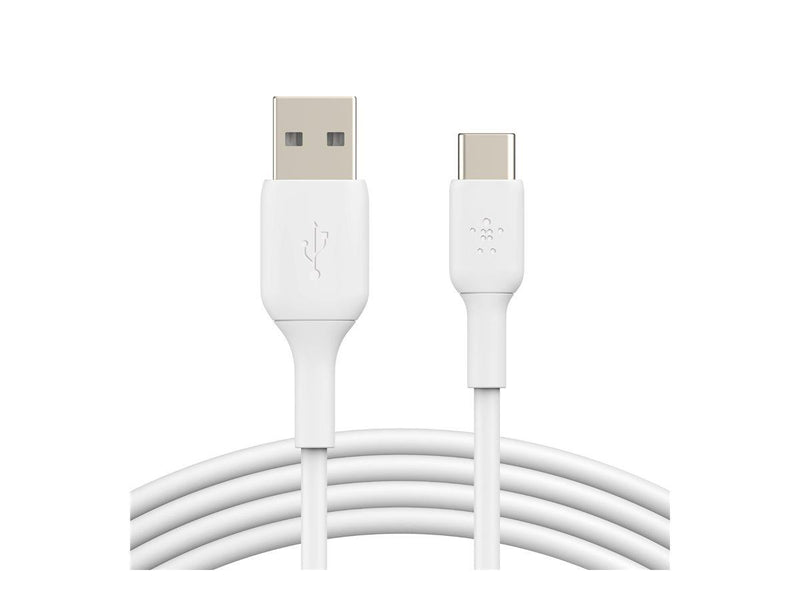 BELKIN 2M USB-A TO USB-C CHARGE/SYNC CABLE, WHITE