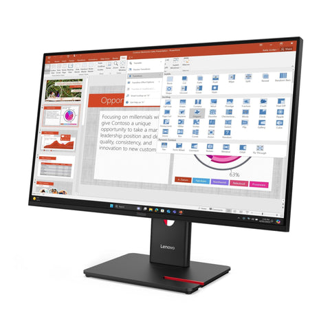 Lenovo ThinkVision -64A5MAR6AU- T27-40 27" WLED IPS FHD (16:9), HDMI, DP, USB, PIVOT,H/ADJ, 3YR