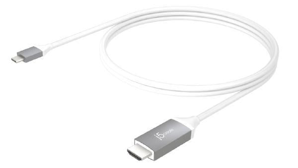 J5create JCC153G USB-C to 4K HDMI Cable, 1.9m
