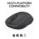 Logitech M240 Business Silent Mouse, Bluetooth/LogiBolt, Ambidextrous, Graphite,