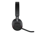 Jabra Evolve2 65 MS Wireless Headset – USB-C, Stereo, Charging Stand