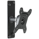 Atdec SD-WD Swivel Wall Mount - VESA 75x75 & 100x100, 25kg Max Load, Black