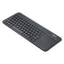 Logitech K400+ Wireless Keyboard w/ Touchpad, Unifying Receiver, Black