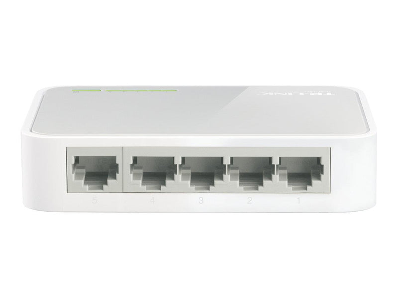TP-LINK 5-PORT UNMANAGED SWITCH, 10/100(5), WHITE