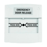 SECOR RESETTABLE EMERGENCY DOOR RELEASE WHITE