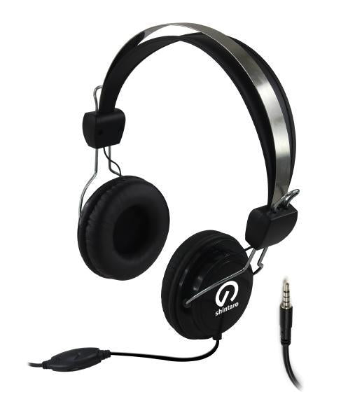 Shintaro Stereo Headset with Noise-Cancelling Mic, 3.5mm Jack & Volume Control