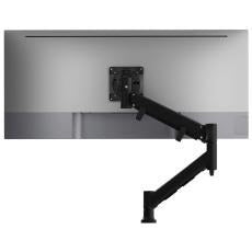 Atdec Single Monitor Heavy-Duty Dynamic Arm - Grommet Clamp - Black