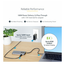 StarTech USB-C Multiport Adapter 4K HDMI USB 3.2 Hub 100W PD GbE SD MicroSD
