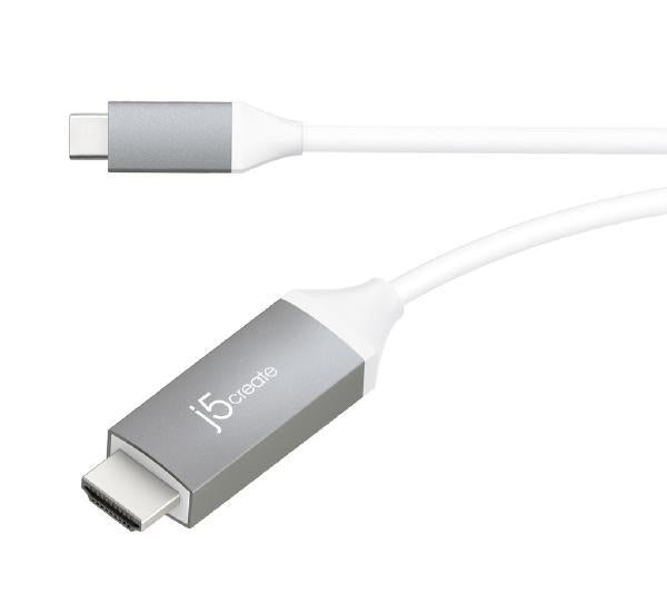 J5create JCC153G USB-C to 4K HDMI Cable, 1.9m