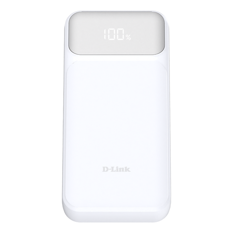 D-Link 20000 mAh Power Bank with USB-A and two USB-C ports