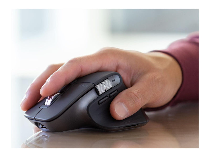 Logitech MX Master 3S Wireless Mouse, Multi-Device, Bolt/Bluetooth, Graphite