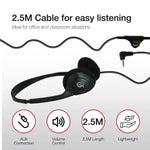 Shintaro Lightweight Headphones w/ Volume Control, 3.5mm Jack, 2.5m Cord