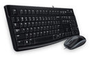 Logitech Wired Keyboard & Mouse Combo, Desktop MK120, Black, USB