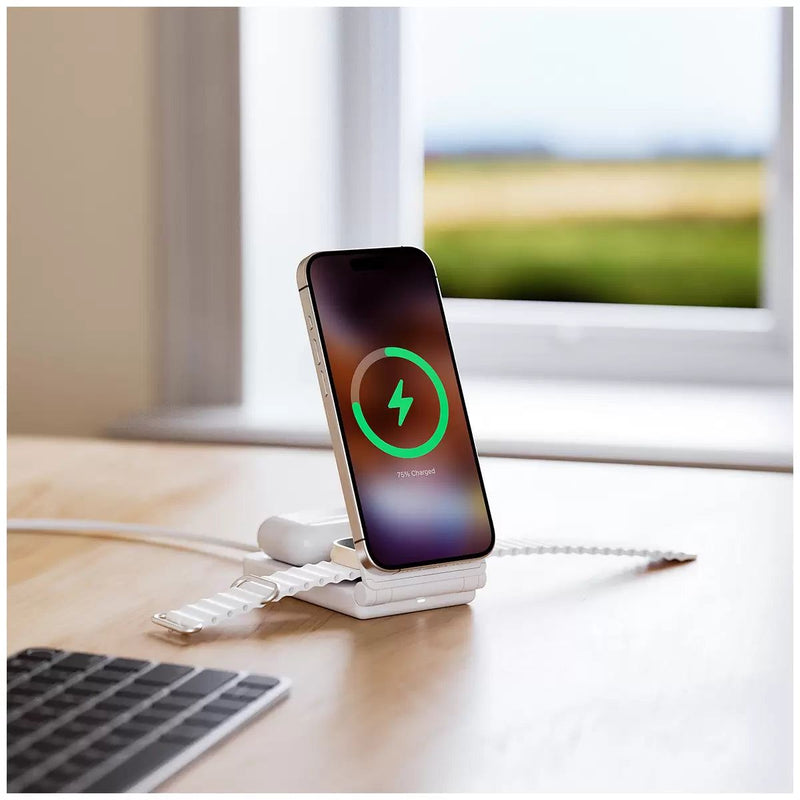 ALOGIC YOGA Fold 3 In One Wireless Charging Stand White A31FWCWHAU