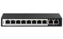 D-Link 10-Port Unmanaged PoE Switch with 8 PoE RJ45 and 2 Uplink Ports