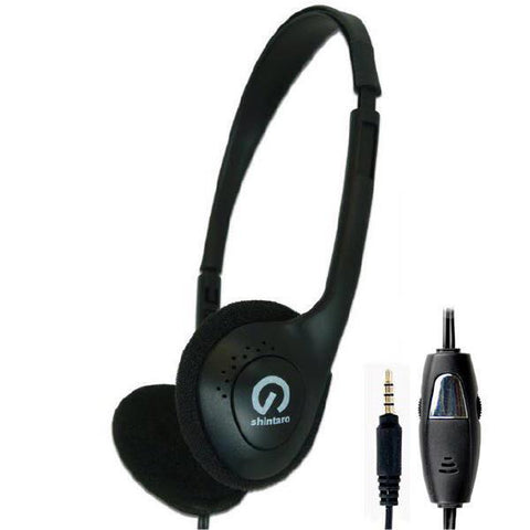 Shintaro Stereo Headset - Inline Mic, 3.5mm Jack, Volume Control