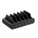 Shintaro 150W 5-Port Charger & Dock with Bays, USB-C/USB-A Multi-Port Charging