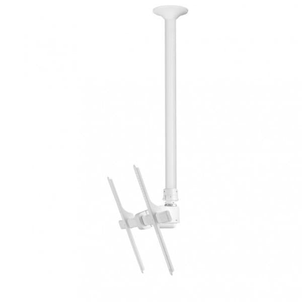 Atdec Long Pole Heavy-Duty Ceiling Mount to 65kg - White